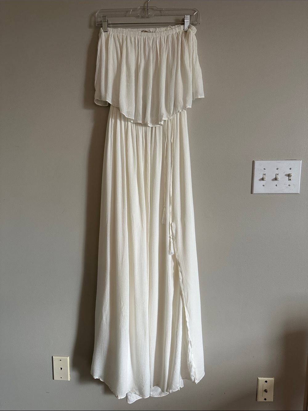 NWT Woven strapless maxi dress - Picture 8 of 12